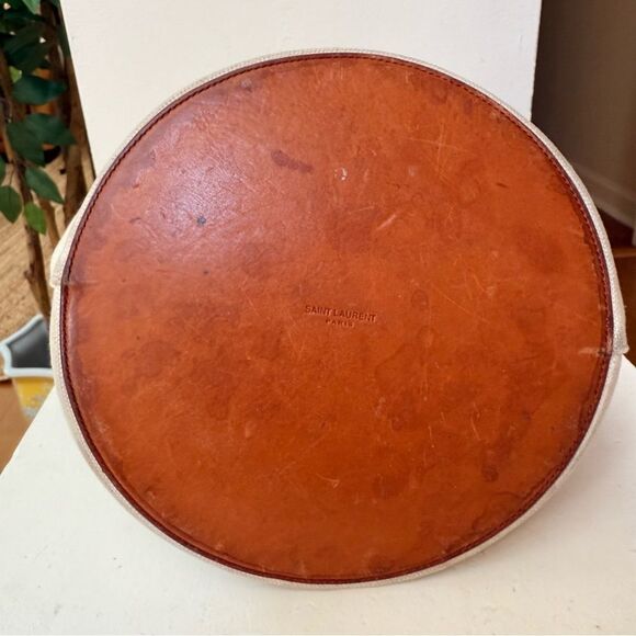 ✨ Saint Laurent Rive Gauche Linen Bucket Bag ✨ - Picture 13 of 15